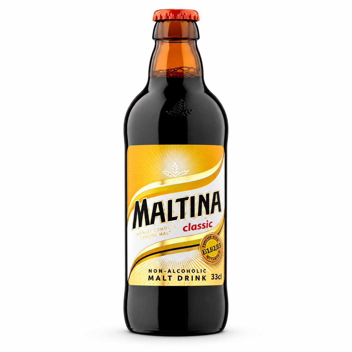 Maltina Non-Alcoholic Malt Drink Glass Bottle