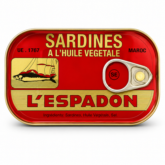 L'Espadon Sardines In Vegetable Oil 125g